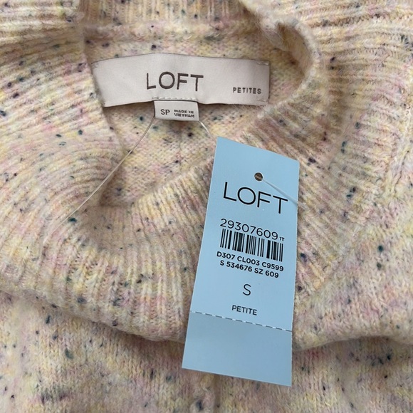 Loft Sweater Poncho Style High Neck - Picture 5 of 8